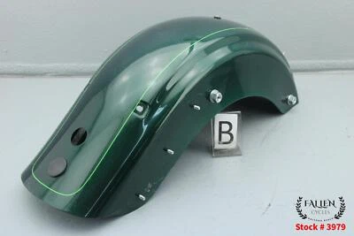 2015 Harley Street Glide Special Back Rear Fender DEEP JADE PEARL / GREEN STRIPE - Image 1 of 4
