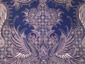 Putri Solo garuda bird batik button-front shirt size LARGE - Picture 1 of 4