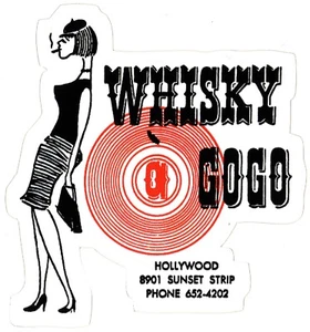Whisky A Go-Go Logo Sticker (Reproduction) - Picture 1 of 2