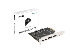 MSI THUNDERBOLTM4 8K PCIe 3.0x4 Add-on Card for 2 Thunderbolt 4 (USB-C) Ports - Picture 1 of 4