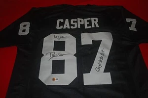 DAVE CASPER Oakland Raiders Signed Jersey Beckett COA 2W915405 - Picture 1 of 4