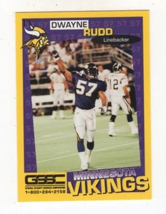 Policía Prevención del Crimen Minnesota Vikings 1998 Dwayne Rudd #3 - Imagen 1 de 6