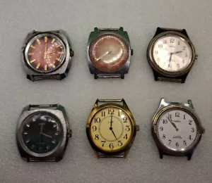 Lot of 6 antique wristwatches of different brands in working condition USSR.№18 - Picture 1 of 16