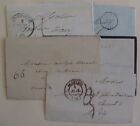 FRANCE 1850'S STAMPLESS 5 COVERS INCLUDES 1 TO NEW ORLEANS