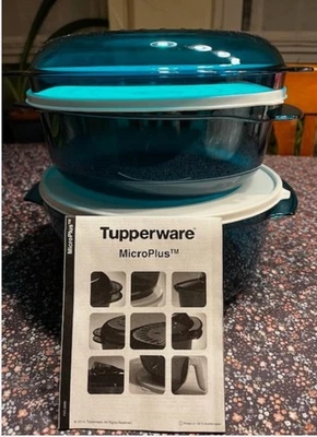 Tupperware MicroPlus 5-tlg. Mikrowellengeschirr Garset türkis neu/OVP - Bild 1 von 2