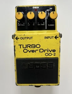 Vintage Boss OD-2 Turbo Overdrive Made in Japan Guitar Effect Pedal Dec-1986 - Picture 1 of 12