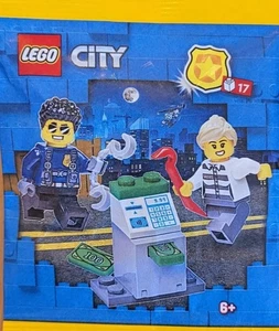 Lego City Policeman and Crook with ATM 952304 BNIP - Picture 1 of 6