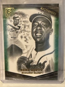 2018 Topps Gallery Masterpiece Green #M-26, HANK AARON /250, Atlanta Braves, HOF - Picture 1 of 3