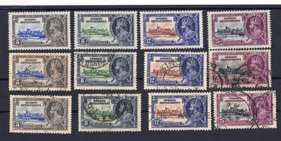 STRAITS SETTLEMENTS Scott # 213 - 216: One Set MINT/VF & Two Sets USED! SCV $65 - Image 1 of 2
