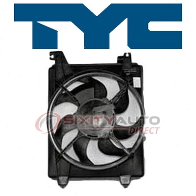 TYC AC Condenser Fan Assembly for 2001-2006 Hyundai Elantra Heating Air ha Foto 1 de 4