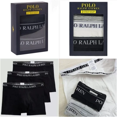 POLO Mens Ralph-Lauren Boxers Cotton Classic Bottom Mens Gift Underwear Shorts Trunks