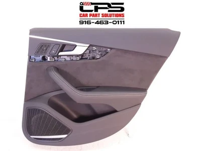 Panel de puerta trasera derecha 17-19 Audi S4 A4 B9 8W0867304DWFA negro Alcántara OEM Foto 1 de 4
