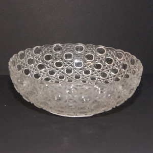 Vintage Decorative Pressed Glass Bowl - 17cm - Picture 1 of 7
