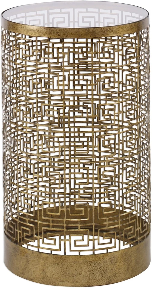Uttermost 25046 Algernon 24 X 14 Inch Antiqued Gold Accent Table