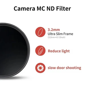 HD ND8 ND16 ND32 Neutral Density Filter for Canon Sony Nikon Fuji DSLR Cam lens - Picture 1 of 7