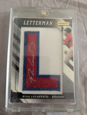 2008 Razor Letterman - Ryan Lavarnway #RL-R (AU, RC) /20 - Image 1 of 3
