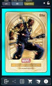 [DIGITAL] Topps Marvel Collect Mayor Luke Cage Mint Gold Green Mint Legendary - Picture 1 of 2