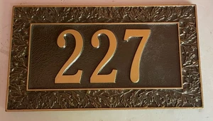 Bellissima Targa Indirizzo 227 in Metallo Pesante 16” X 9” - Foto 1 di 3