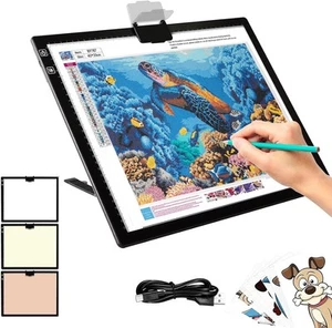 Wiederaufladbare A3 LED Leuchtbox mit integriertem Ständer, Lichtpad/Platine für Diamond P... - Bild 1 von 8