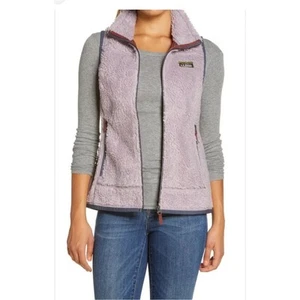 L.L.Bean Mountain Pile Fleece Vest M Vintage Lavender Sherpa Outdoors Versatile - Picture 1 of 9