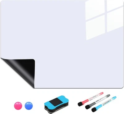 A3 Magnetisches Whiteboard für Kühlschrank, Weiße Magnettafel Küche, Abw - Bild 1 von 4