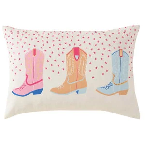 14" x 20" Cowboy Boot Oblong Pillow for Teens and Young Adults - Picture 1 of 7