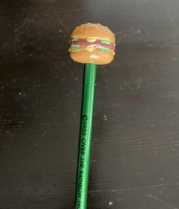Lápiz Topper Hawaii Hamburguesa Sobre el Arco Iris 1985 Cheeseburger ¡RARO AÑOS 80! - Imagen 1 de 5