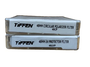 Tiffen 46mm Circular Polarizer & UV Protector Filter Set, 2 Filters 46CP & 46UVP - Picture 1 of 10