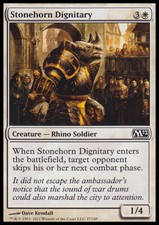 MTG STONEHORN Dignitary EXC-Dignitary Horn Stone-m12-Magic