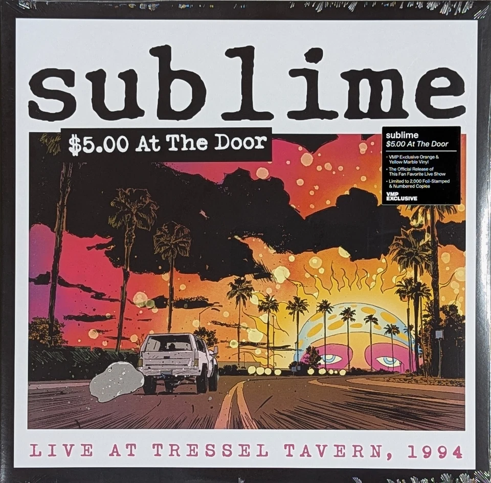 SUBLIME $5.00 At The Door SEALED numbered 2LP Orange & Yellow Marble Vinyl VMP - Image 1 of 1