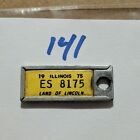 1975 Illinois ES8175 DAV Mini License Plate Key Chain Tag Disabled Am Vet (141)
