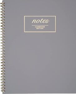 Cambridge Notebook Wirebound 8" x 11" 80 Sheets Work Style Fashion Color Choices