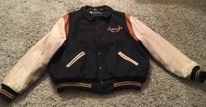 Vintage Caesar's Wool Leather Jacket, Size XL, Made In USA!! - Picture 1 of 7