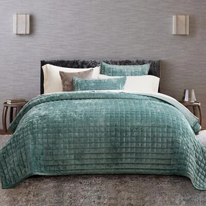 RECYCO Luxury Velvet Quilt Set Twin/Twin XL Size, Lightweight Velvet Comforte... - Picture 1 of 7
