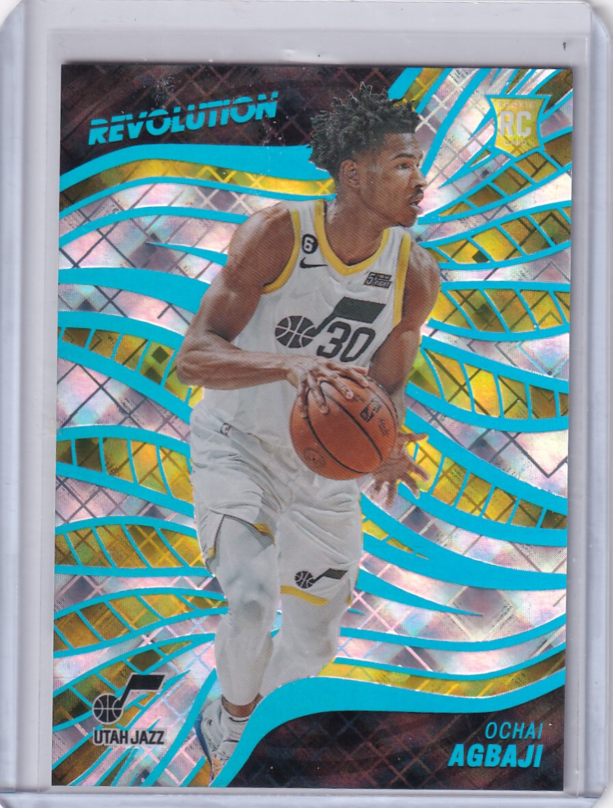 2022-23 Ochai Agbaji Panini Revolution Cosmic RC SP #121 63/99 *Jazz*
