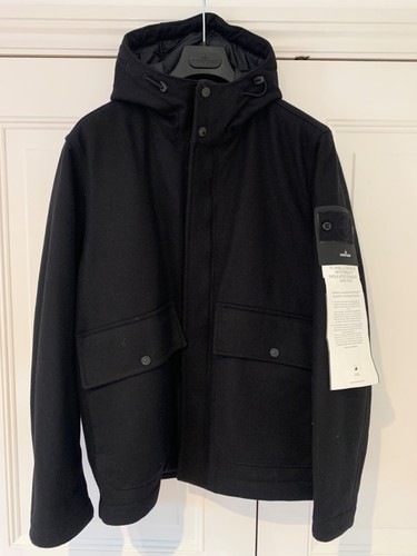 Cappotto Stone Island Ghost AW24 Nero Medium Nuovo con etichette
