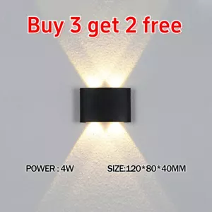 Modern LED Wall Lamp Up Down Cube Sconce Lighting Fixture Light In/Outdoor 2025 - Picture 1 of 13