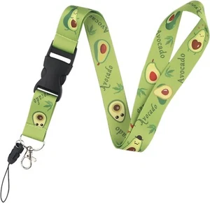 Avocado Vegan Art Festival Event Student Lanyard ID Card Strap - Picture 1 of 5