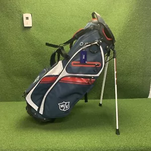 WILSON Staff EXO II Men's Golf Bag Navy/White/Red (Ruth Lake) - Picture 1 of 13