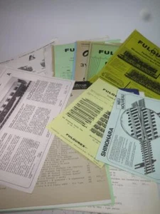 LOTE DE TRABAJO GRANDE FULGUREX Modelo Ferroviario Hojas de Productos y Listas de Precios Años 80 - Imagen 1 de 6