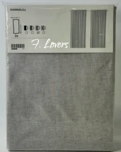 Ikea Hannalill Curtains Extra Long 145 x 300cm Light Grey 304.173.23 Brand New - Picture 1 of 1
