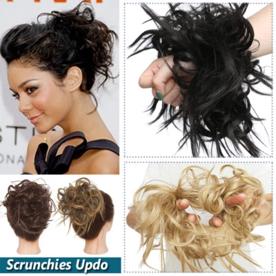80g SPESSORE Mega Chignon Updo naturale disordinato panino scrunchie come estensione capelli umani - Immagine 1 di 4