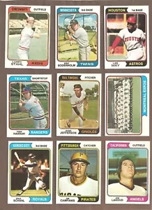 1974 Topps Baseball Pick A Player 500-599 - Picture 1 of 8