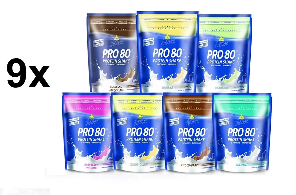 (32,56€/Kg)Inko Active Pro 80 4,5kg(9x500g), alle SORTEN! auch mischbar