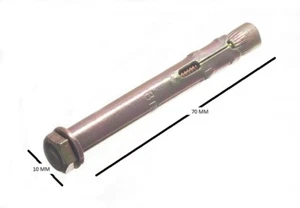Muffenanker Sechskantschraube M6 Schraube von M8 Schild x 65 mm Länge YZP 2er Pack - Bild 1 von 1