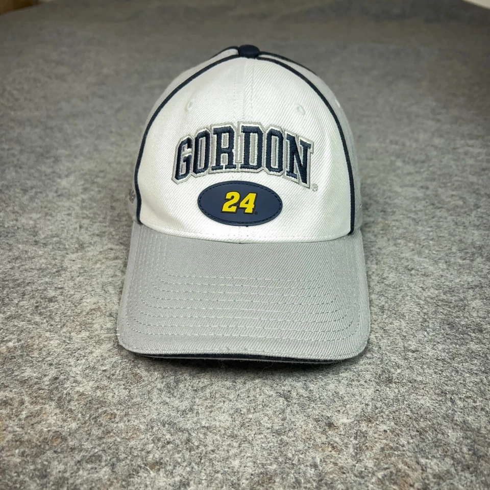 Gorra Jeff Gordon Hombres Blanca Gris Flex Nascar Racing Chase Auténtica Mezcla de Lana Foto 1 de 4