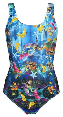 Meerjungfrau Seestern Seepferdchen Und Creatures Von das Meer Unter Bikini Body - Bild 1 von 3