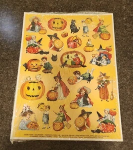 Current Victorian Repro Halloween Sticker, 2 Sheets - Picture 1 of 5