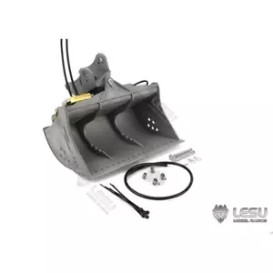 LESU Metal Tiltable Bucket Parts for 1/14 Aoue ET35 Hydraulic RC Excavator Model - Picture 1 of 7
