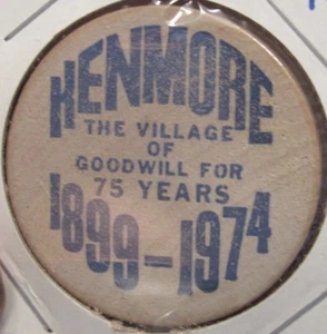 1974 Kenmore, NY 75th Anniversary Wooden Nickel - New York - Picture 1 of 2